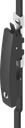 Lifthandle locking system complete with 4 locking points, keyed different, Polyamide GF black