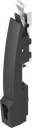poignée à traction pour demi-cylindre 40 mm (A = 30 mm), polyamide GF noir