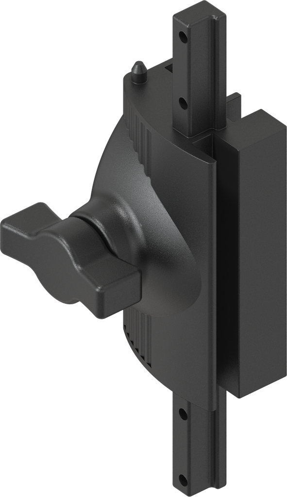 fermeture pour fenêtre de protection avec rotor papillon, zamak époxy noir
