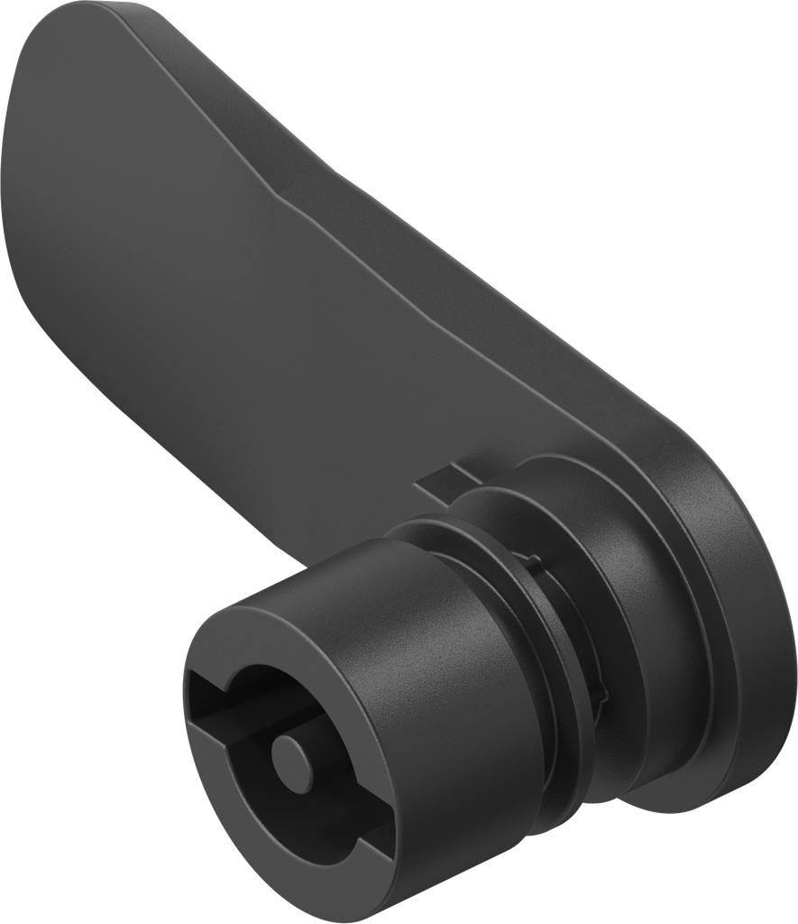 Bedieningssluitlip dubbelbaard 3, polyamide GF zwart