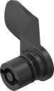 came double barre 5, polyamide GF noir