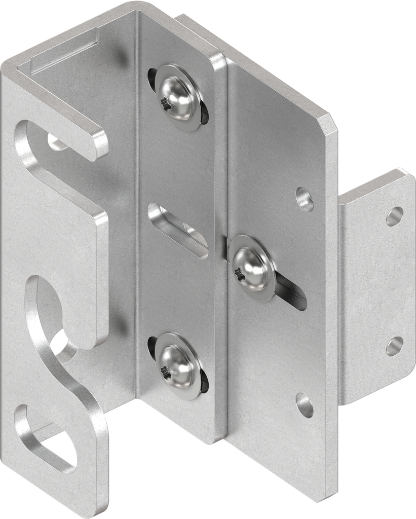 Strike plate, right version, Steel zinc-plated