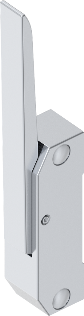 Heavy duty latch for lateral installation non-keyed, Zinc die bright chrome-plated