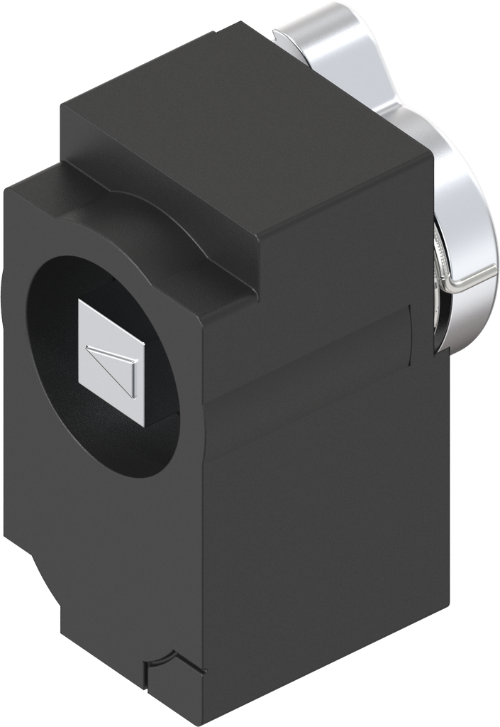 Modulo con inserto quadro 7, poliammide GF nero