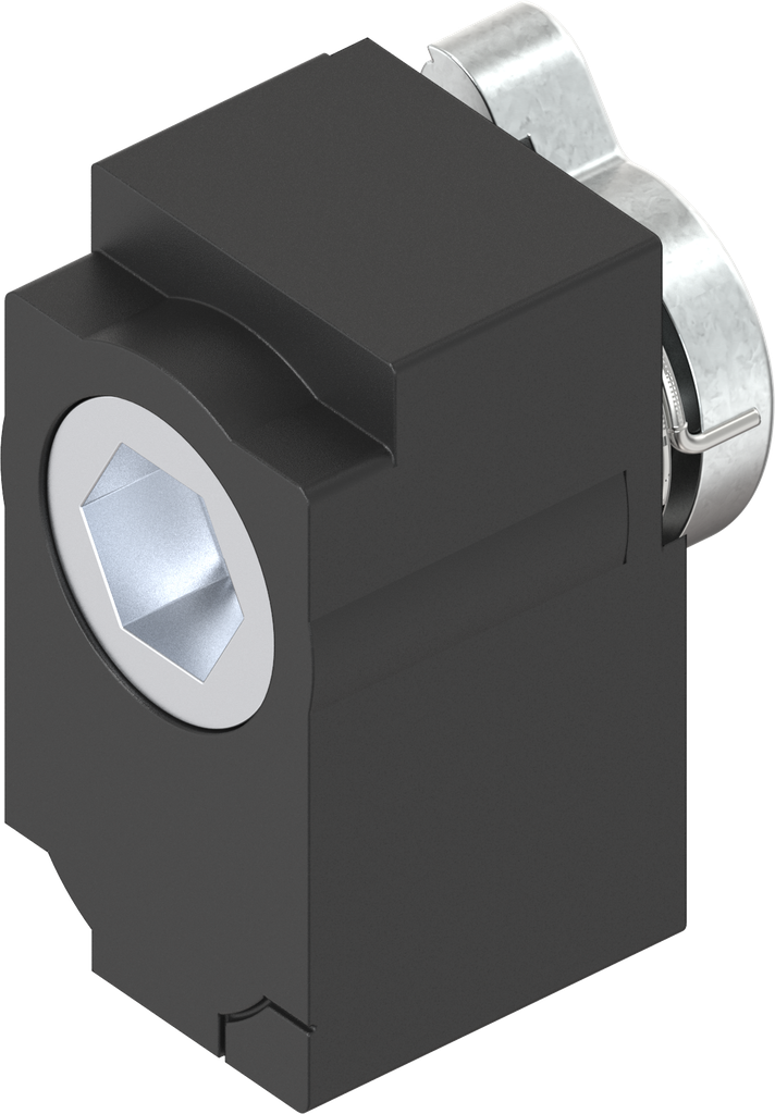 Module met inbus SW10 bediening, polyamide GF zwart