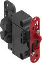 ePush Lock electromechanical push lock with emergency opening for central locking and turn for emergency opening, polyamide GF noir
