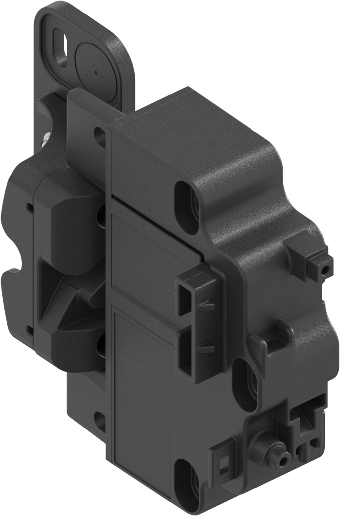 Cierre a presión electromecánico ePush Lock , poliamida GF negro