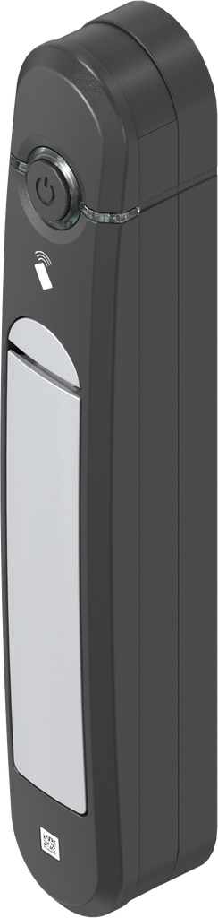 Zamak gepoedercoat in wit aluminium en polyamide GV zwart