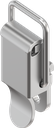 Spanslot met spanbeugel zonder oog voor hangslot, zonder montagegaten, RVS 304
