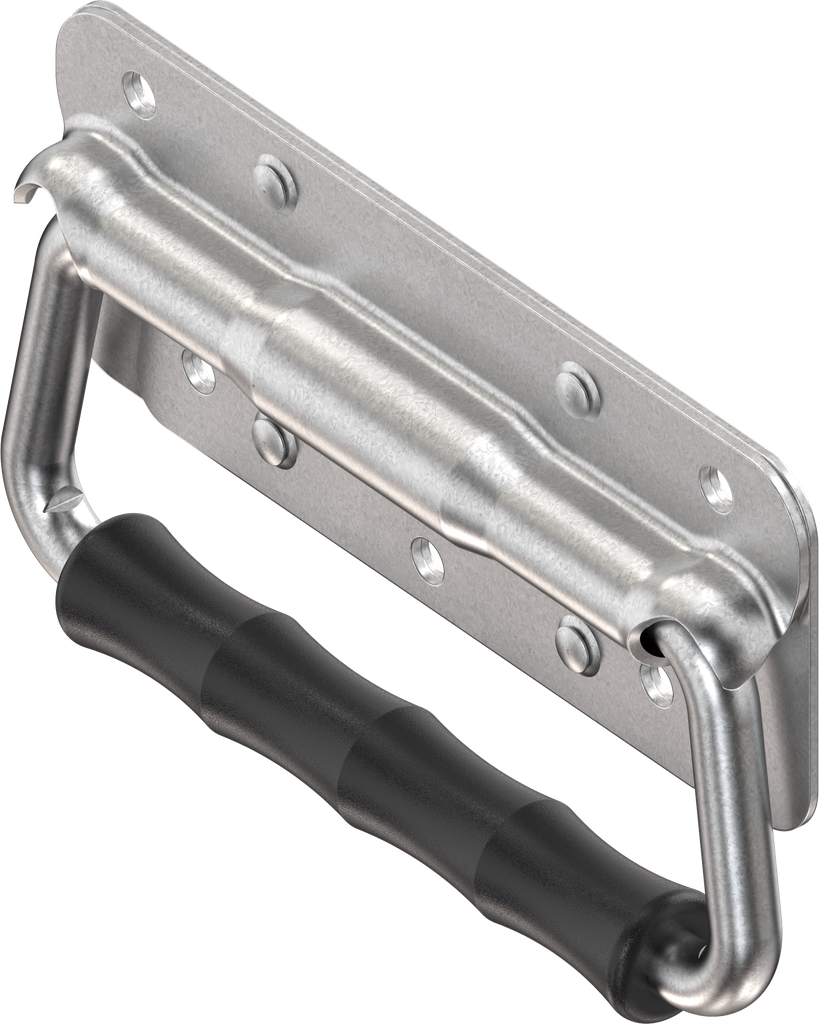 Klappgriff mit Torsionsfeder, Stahl verzinkt DS plus Top Coat