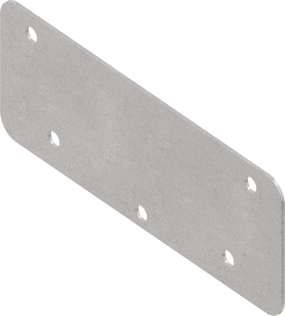 contre-plaque pour poignée rabattable, acier zingué, passivé (couche épaisse) plus Top Coat