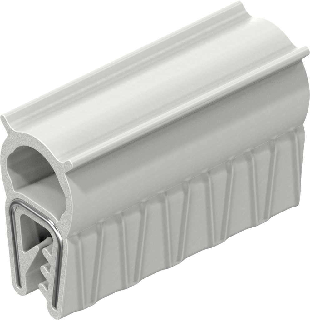 Guarnizione autobloccante in materiale ignifugo, silicone (materiale solido) 75 ± 5 Shore A bianco puro
