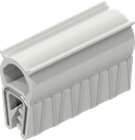 Guarnizione autobloccante in materiale ignifugo, silicone (materiale solido) 75 ± 5 Shore A bianco puro