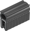 Guarnizione autobloccante in materiale ignifugo, silicone (materiale solido) 60 ± 5 Shore A nero