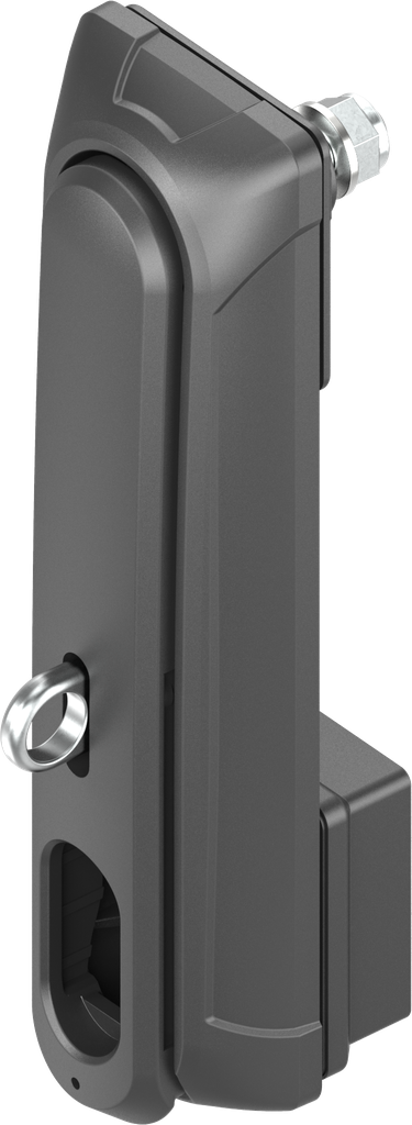 Zwenkgreep "lang" voor hangslot zonder module, polyamide GF zwart