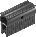 Afdichtprofiel zelfklemmend van brandwerende materiaal, Sponsrubber EPDM; klemprofiel EPDM 60 ± 5 Shore A zwart