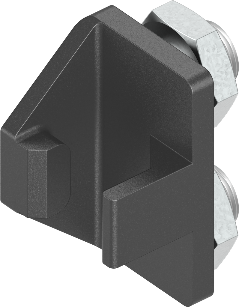 Catch for flat rod with torsion, Zinc die black powder-coated