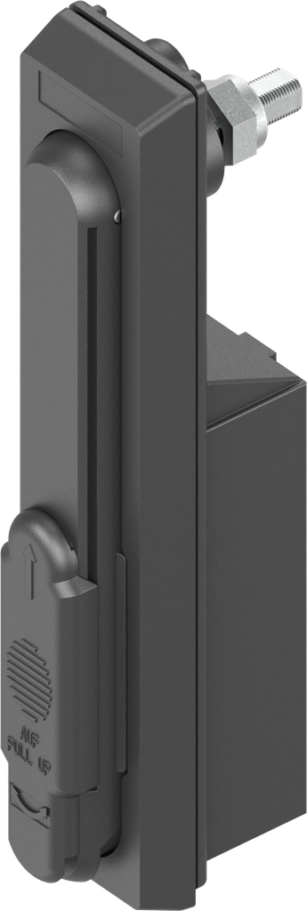 poignée escamotable à double cylindre (version 1), polyamide GF noir