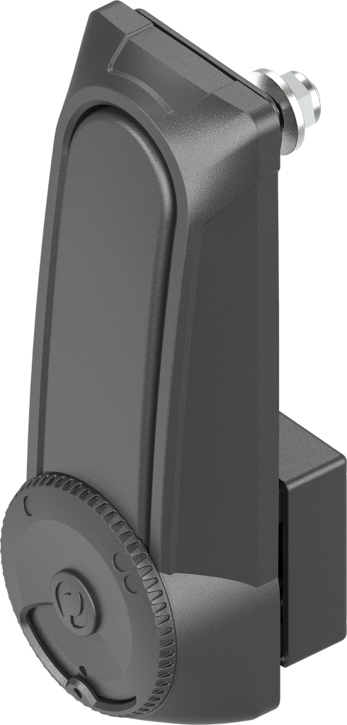 Dubbele cilinder zwenkgreep "kort" met RC2 voor profiel-halfcilinder 40 mm en 45 mm (A = 30 mm en 40 mm), Zamak zwart gepoedercoat