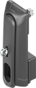 Swinghandle "short" for padlock without locking set, Polyamide GF black