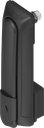 Zwenkgreep "lang" met module voor profiel-halfcilinder 40 mm (A = 30 mm), polyamide GF zwart