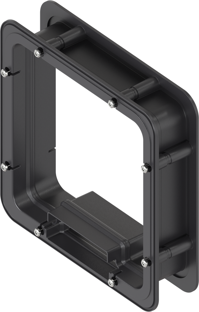 Telaio distanziatore non schiumato per Ts = 50 mm, ABS nero