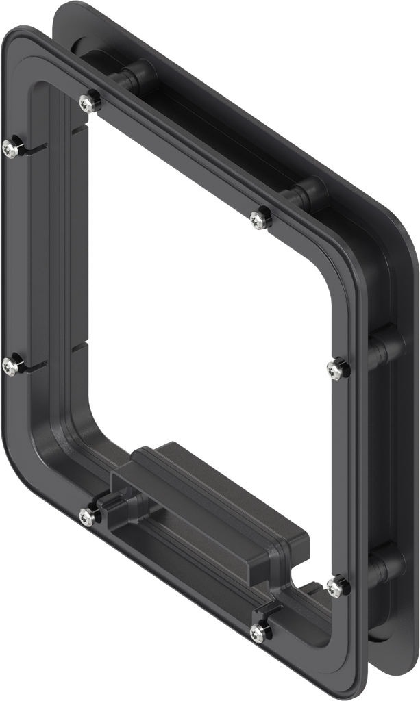 Spacer frame foamed inside for Ts = 30 mm, ABS black