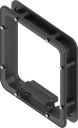 Spacer frame foamed inside for Ts = 35 mm, ABS black
