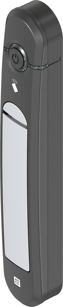 Schwenkgriff Agent E Smart Access, GD-Zn weißaluminium gepulvert und Polyamid GF schwarz