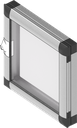 Ventana EMKA Proflex, aluminio anodizado