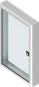 finestra in alluminio con cornice di 61 mm con chiusura 1/4 di giro con cilindro frontale chiave EK 333, alluminio anodizzato
