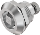 Vibration-resistant quarter turn square 8 with arrow, Stainless steel AISI 316
