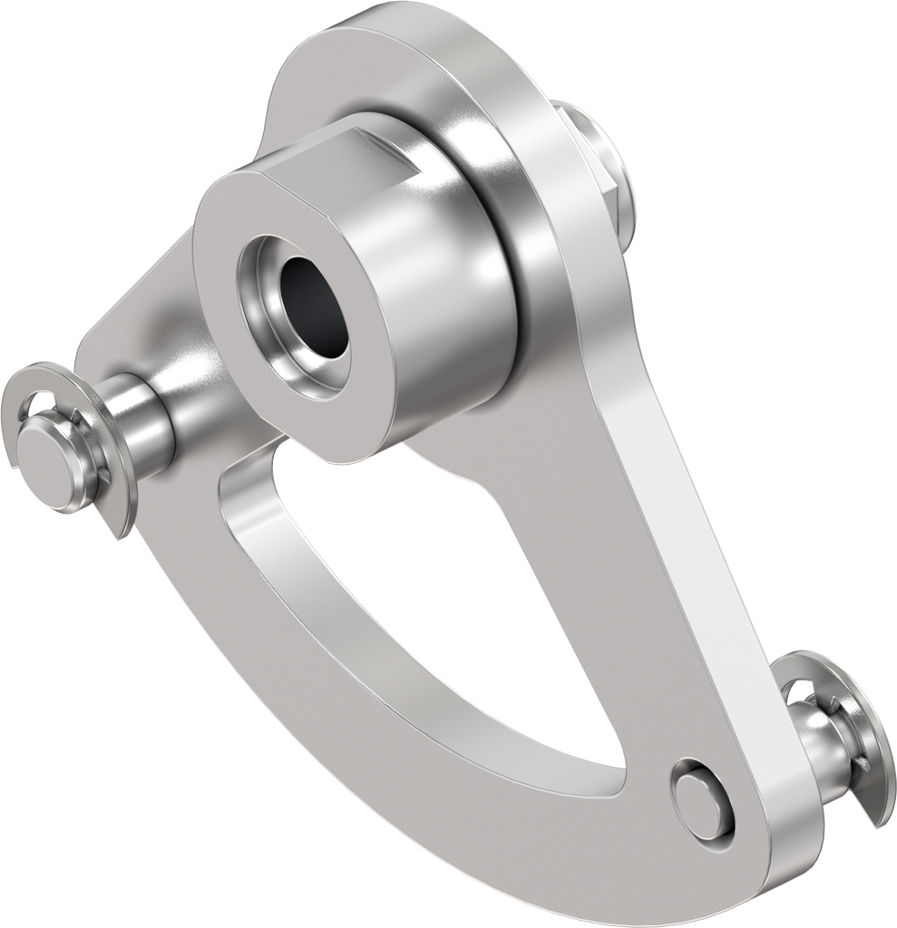 Corner guide inside the gasket, Stainless steel AISI 316 polished
