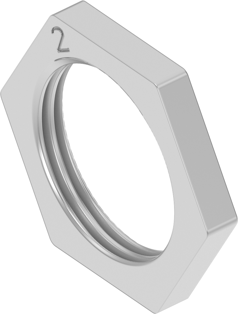 Nut M22 x 1.5, Stainless steel AISI 303