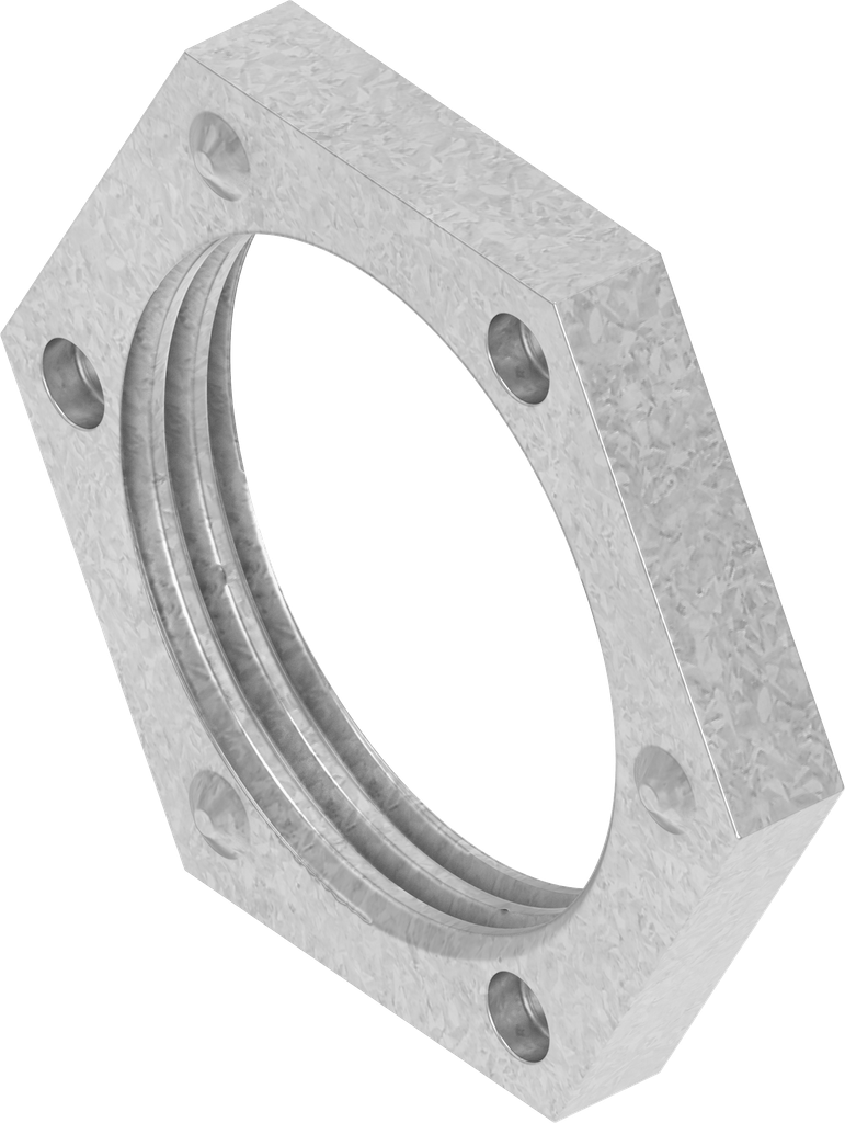 Earthing nut M22 x 1.5, Steel zinc-plated