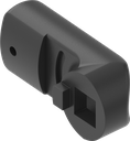 Sluitlip, polyamide GF zwart