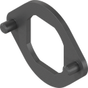 rondelle anti-rotation, zamak époxy noir