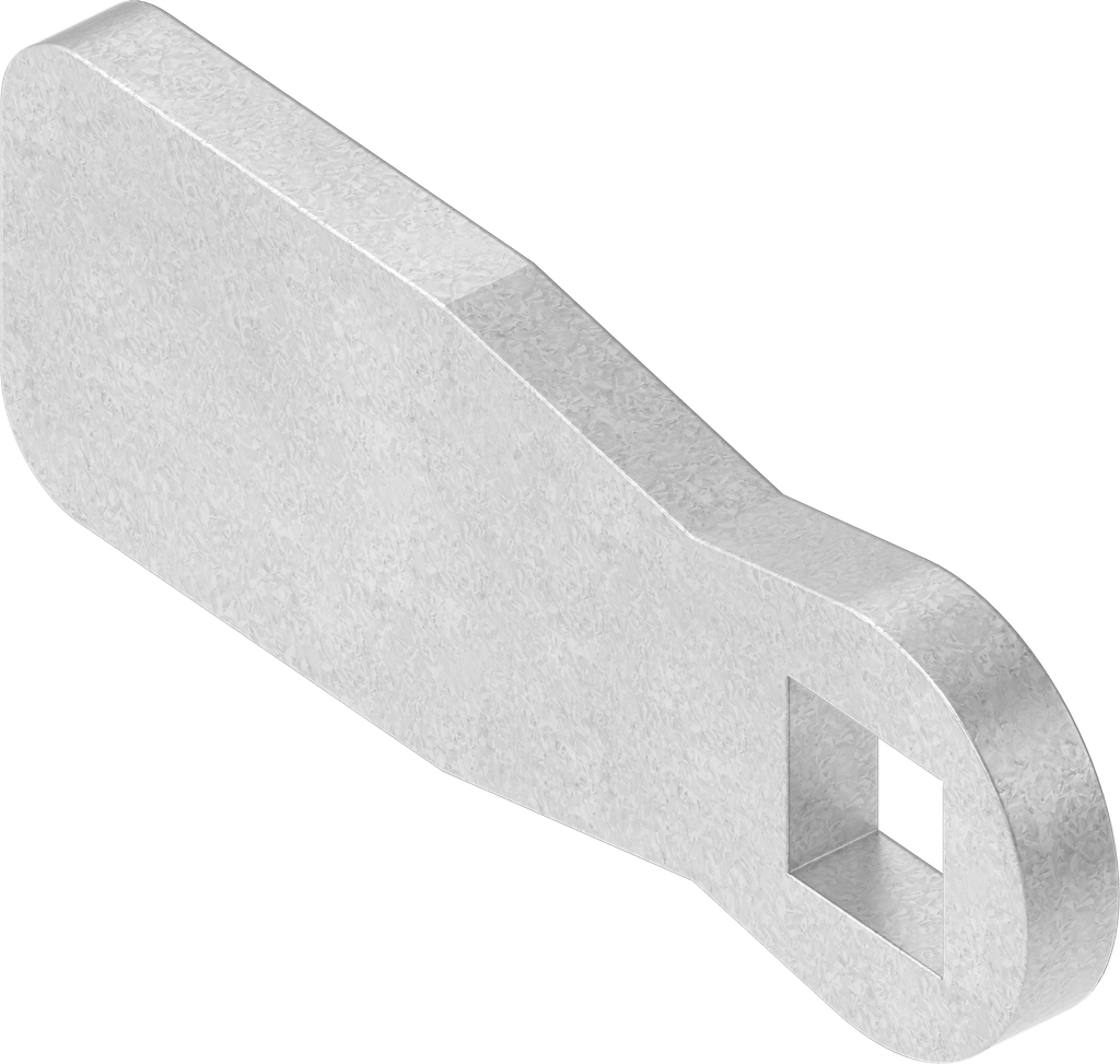 Lengüeta sin stop, acero galvanizado