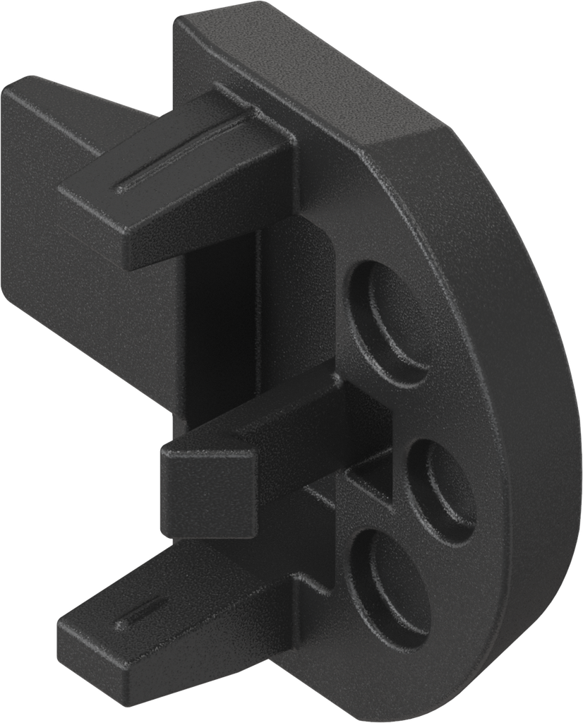 Safety cap for snap-in cam, Polyamide black