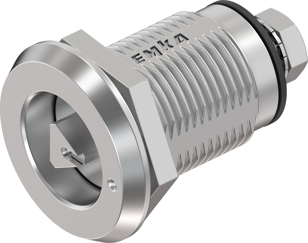 Chiusura 1/4 di giro a compressione triangolo 7 con riferimento versione sinistra, acciaio inox AISI 316