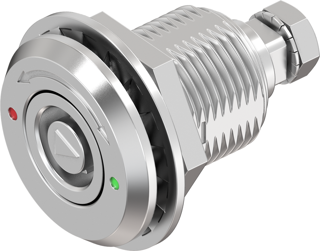 verrou à compression tubulaire avec marquage, version gauche, inox AISI 316