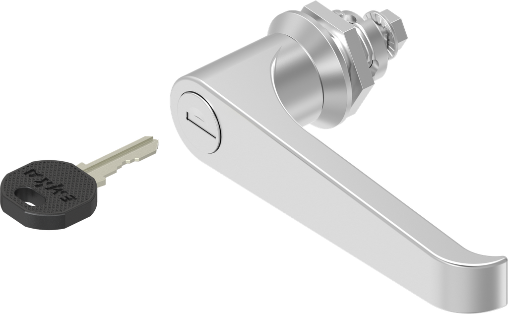 Chiusura 1/4 di giro con maniglia a L chiavi diverse, acciaio inox AISI 316