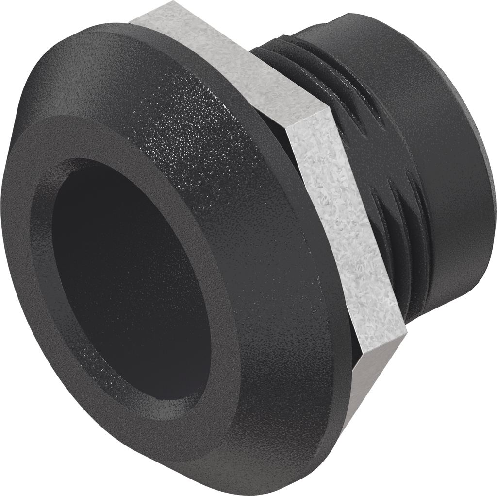 Slothuis, polyamide GF V0 zwart