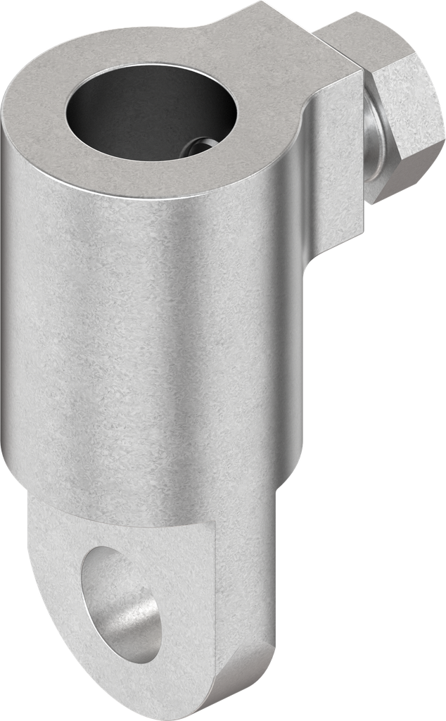 adaptateur pour tringle ronde, zamak zingué
