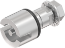 Inserto doppia aletta 3, acciaio inox AISI 303