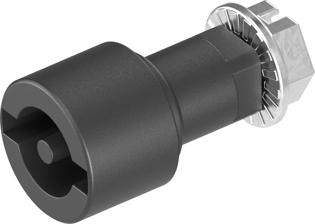 Inserto doppia aletta 3, poliammide 66 GF 50 nero