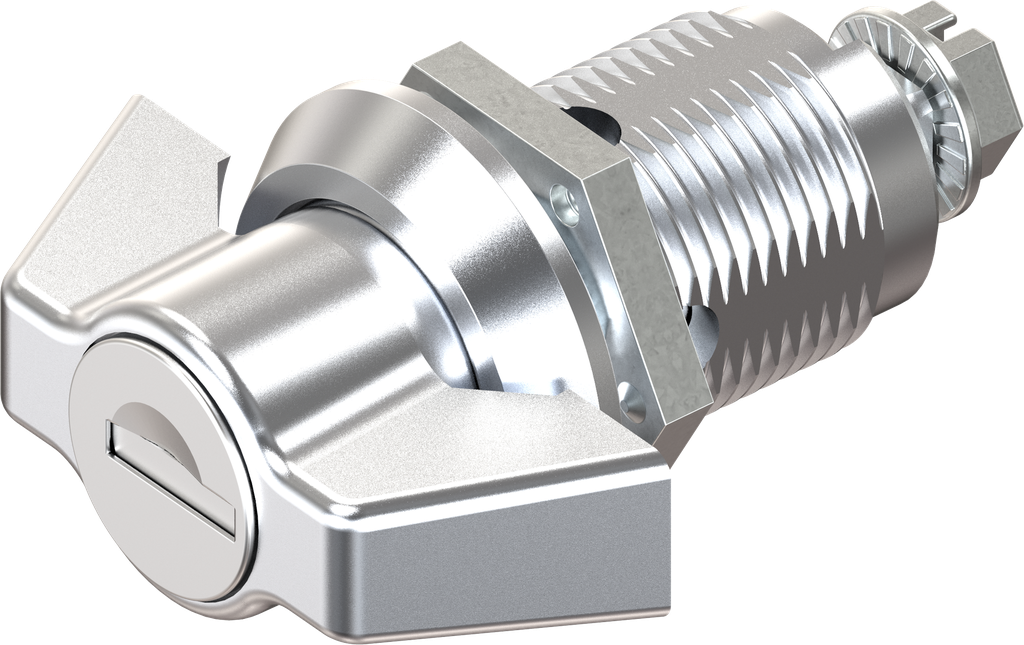 Knevelslot sleutelnummer EK 333, Zamak verchroomd