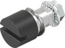 Inserto taglio 2x4, zama nero verniciato a polvere