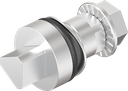 Inserto triángulo 8, acero inoxidable AISI 303