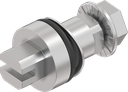 rotor carré 8 avec fente, inox AISI 303